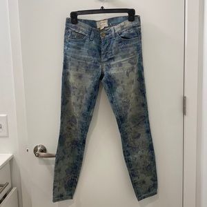 Current/Elliot faded floral print denim